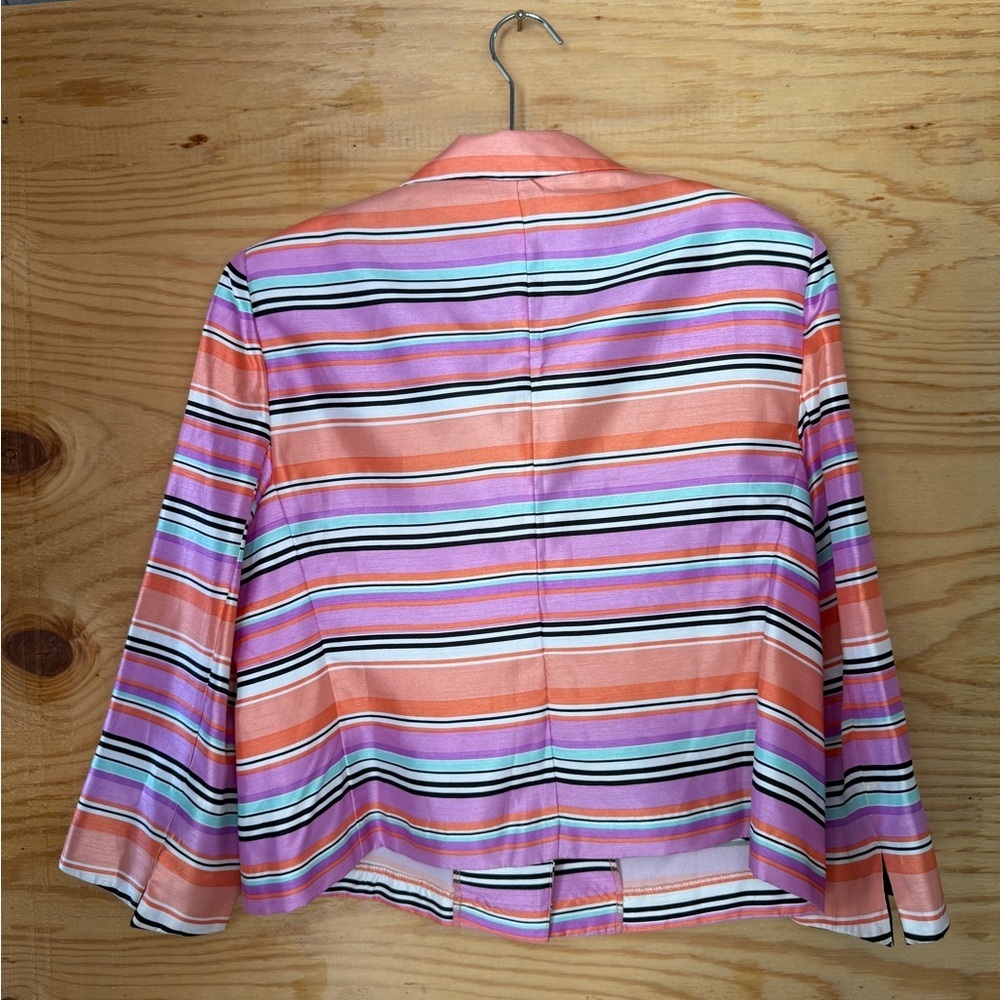 Perceptions Women's Striped Multicolor Blazer size 18 - Picture 7 of 12